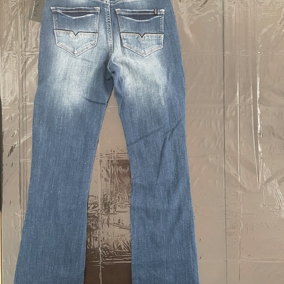 Buffalo Women's Hope Mid Rise Distressed Bootcut stretch Jean - Picture 2 of 4